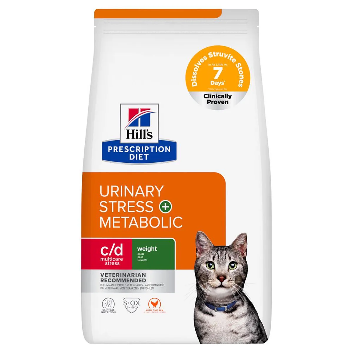 8kg c/d Urinary Stress + Metabolic Hill's Prescription Diet Kattenvoer de Hill's – photo produit