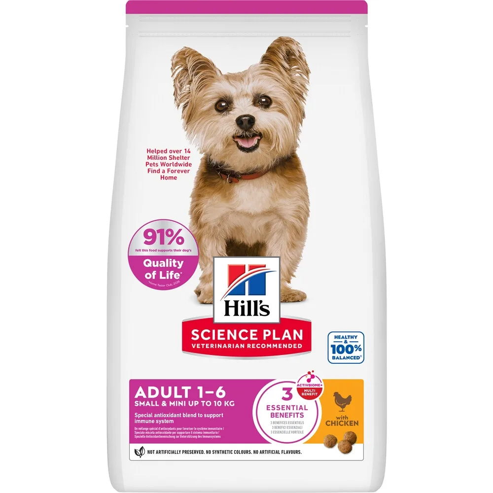 SciencePlan Adult Mini Huhn für Kleine und Mini‑Hunderassen 1,5 Kg von Hill's – Produktfoto