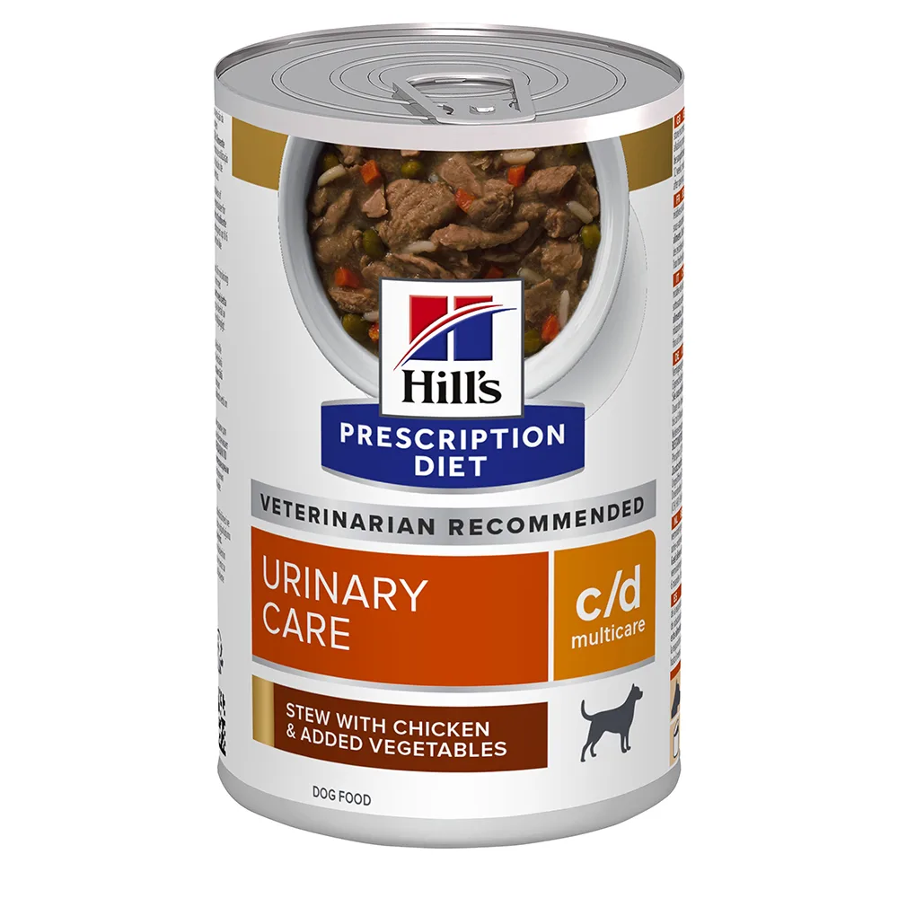 c/d Multicare natvoer als stoofpotje voor honden met urinewegaandoeningen 354 gr van Hill's – productfoto