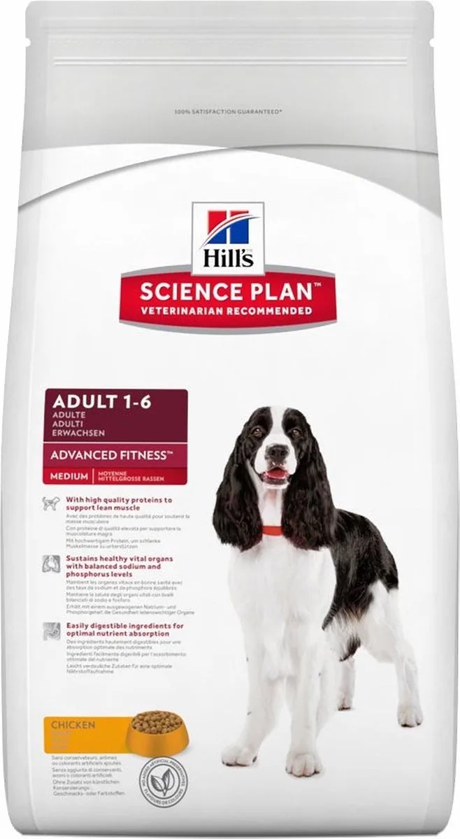 Canine Advanced Fitness - Adult 1-6 - Kip - Hondenvoer - 2,5 kg by Hill's – product photo