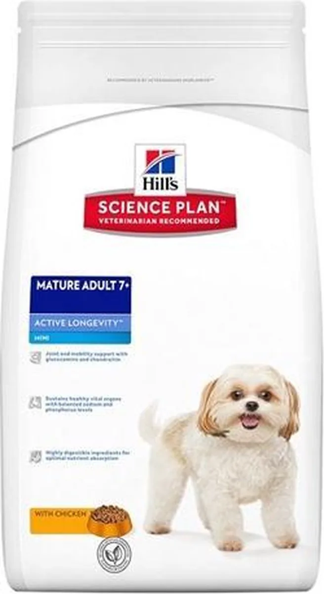 Canine Hondenvoer Mature Adult Active Longevity Mini - Kip - 3 kg de Hill's – photo produit