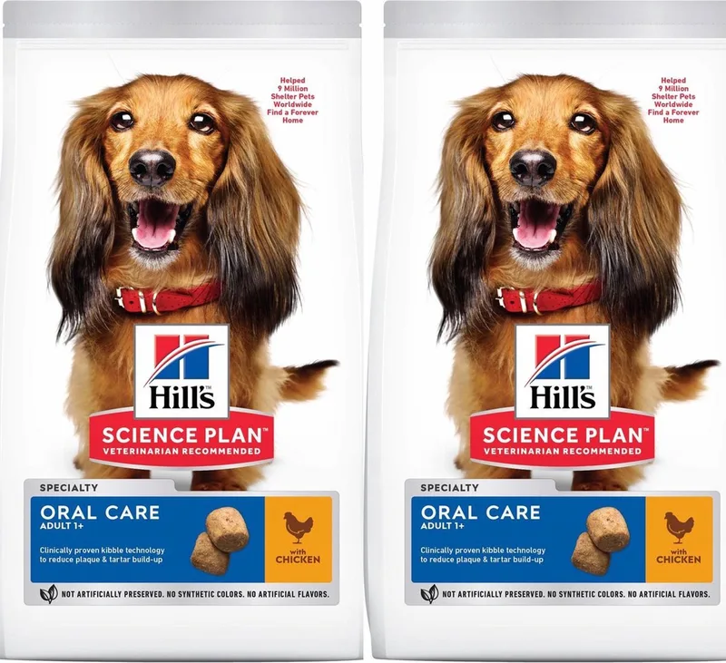 Canine Oral Care - Adult - Kip - Hondenvoer - 2 x 2 kg de Hill's – photo produit
