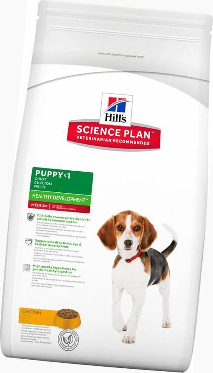 Canine Puppy Healthy Development Medium Kip 12 kg van Hill's – productfoto