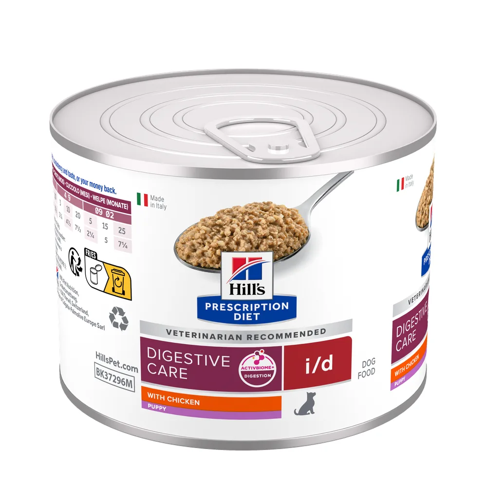 Dubbelpak: 24x200g Hill's Prescription Diet i/d Digestive Care Puppy met kip nat hondenvoer van Hill's – productfoto