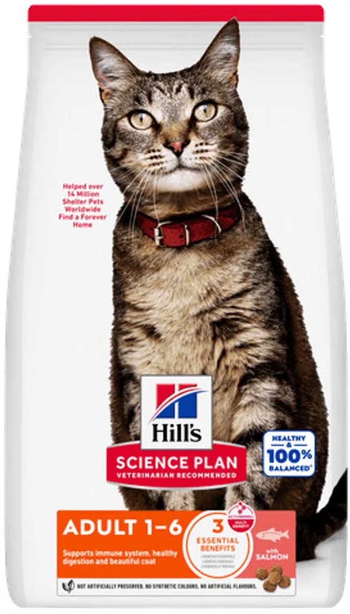 Feline Adult Zalm - Kattenvoer - 7 kg von Hill's – Produktfoto