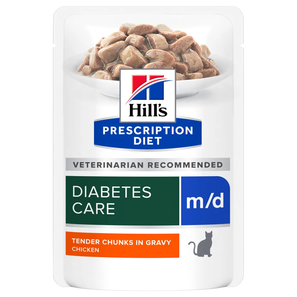 Prescription DIet Feline m/d Nassfutter für Katzen bei Diabetes 12x85 gr von Hill's – Produktfoto