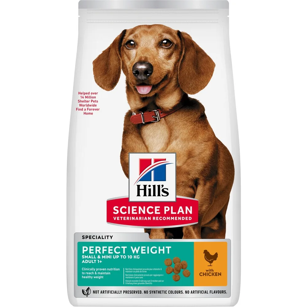 Hondenvoer Droog Adult Perfect Weight Small & Mini Kip 6 kg by Hill's – product photo