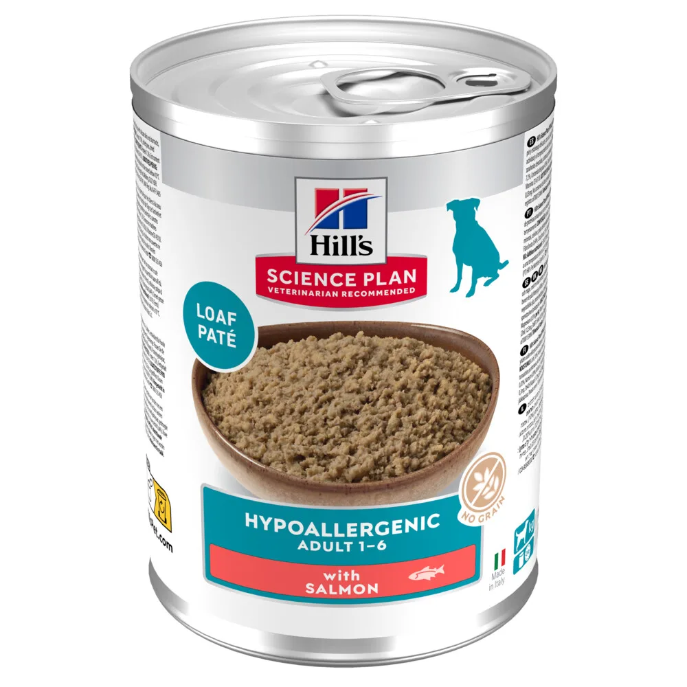 Hondenvoer Nat Adult Hypoallergenic Zalm 12 x 363 gr de Hill's – photo produit
