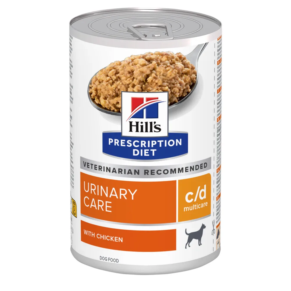 Hondenvoer Nat c/d Multicare Urinary Care Kip 12 x 370 gr van Hill's – productfoto