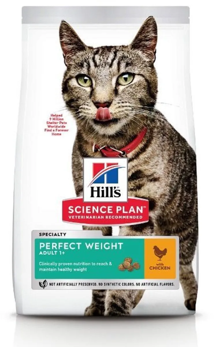 Kattenvoer Adult Perfect Weight Kip 2x 1,5kg Voordeelverpakking de Hill's – photo produit