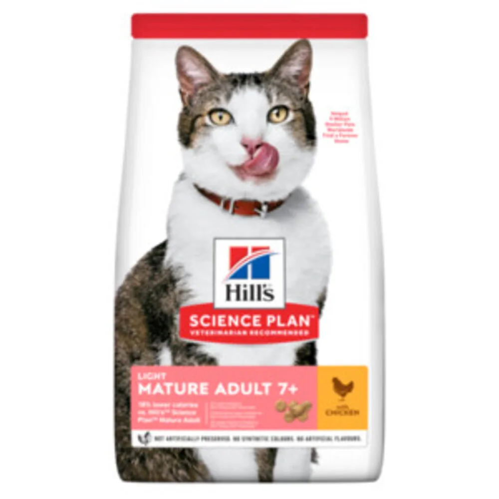 Kattenvoer Droog Mature Adult Light Kip 1,5 kg von Hill's – Produktfoto