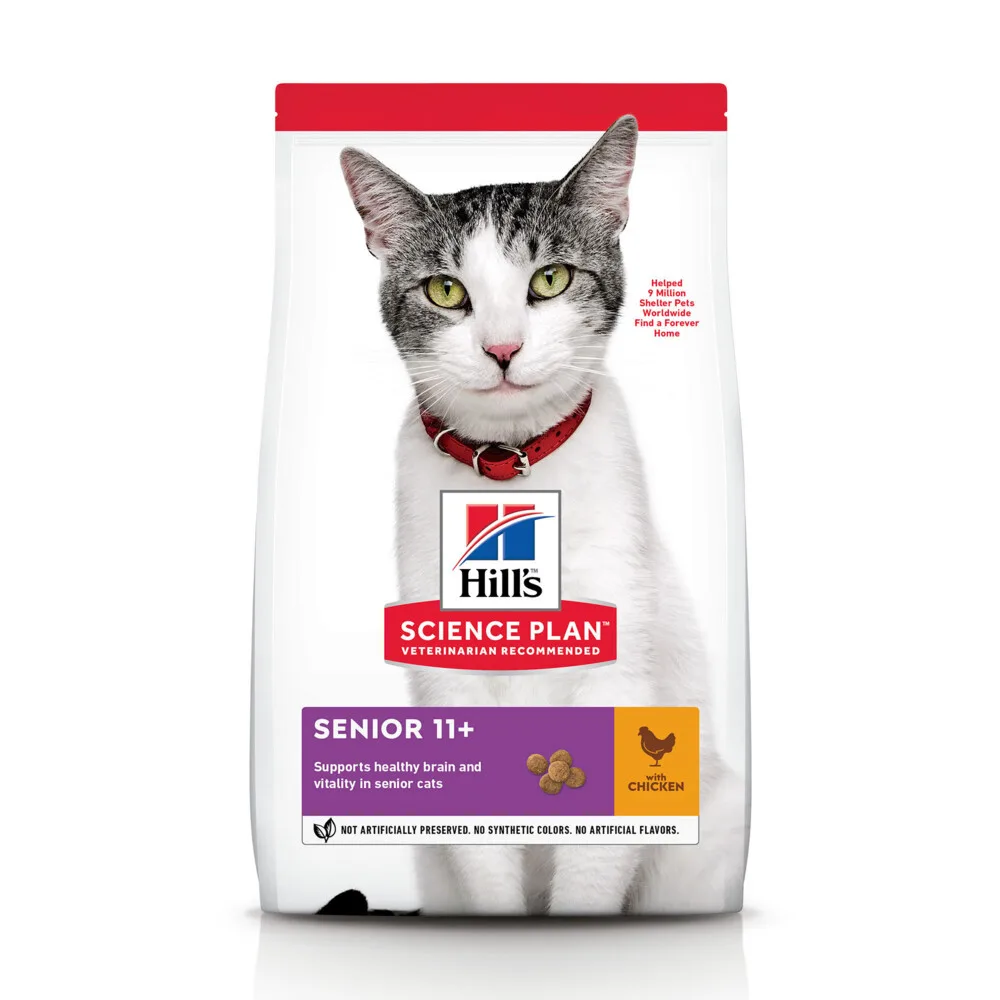 Kattenvoer Droog Senior 11+ Kip 1,5 kg van Hill's – productfoto