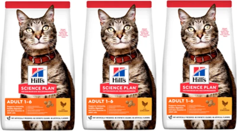Kattenvoer - Feline Adult Kip - 3x 300g fra Hill's – produktbillede