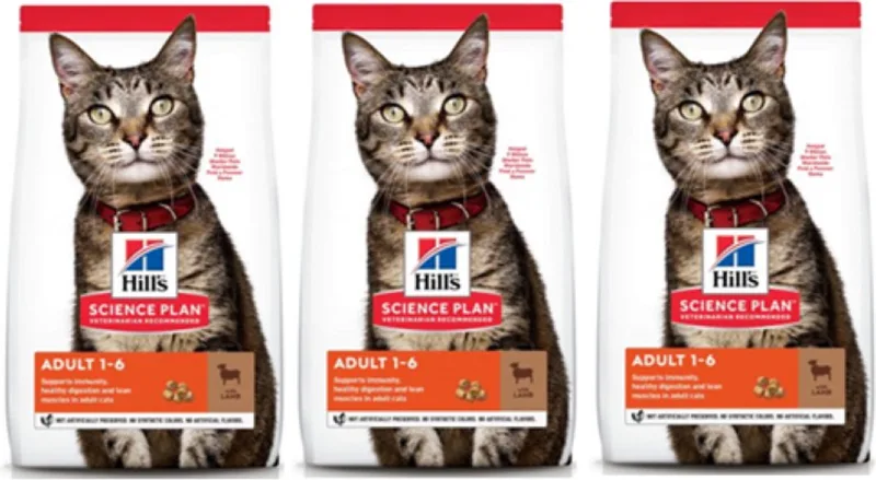 Kattenvoer - Feline Adult Lam - 3x 1.5kg de Hill's – photo produit