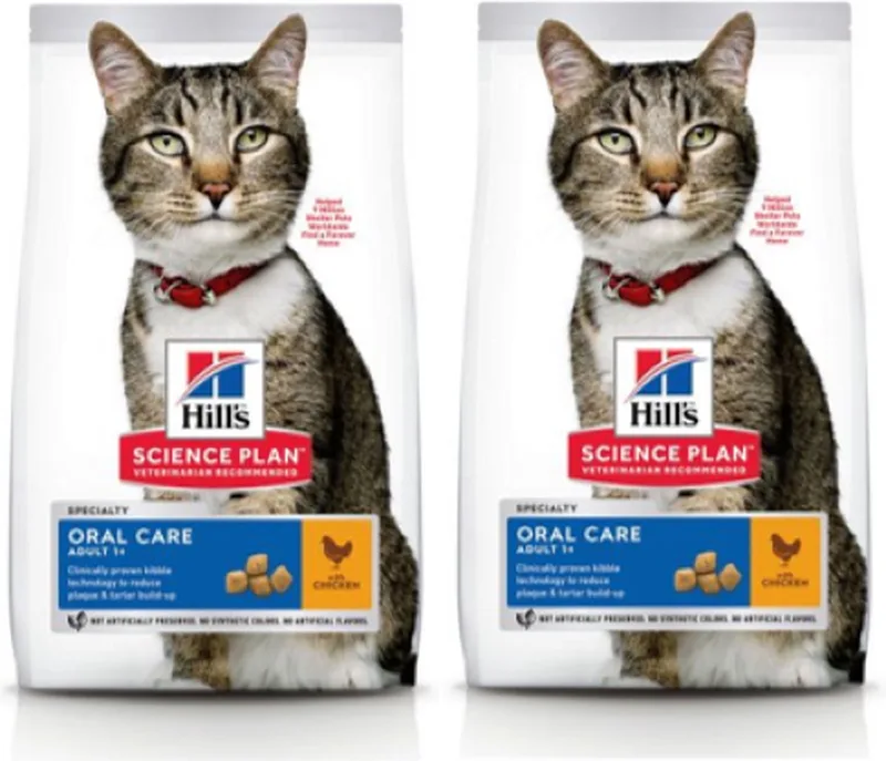 Kattenvoer - Feline Adult Oral Care Kip - 2x 7kg by Hill's – product photo