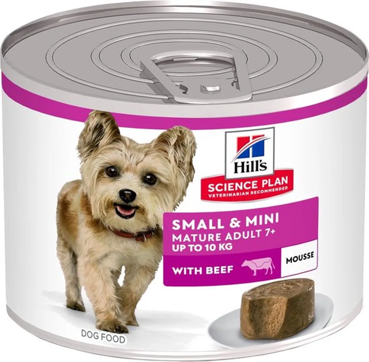 Mature Mousse Small & Mini natvoer met rund voor honden 200 GR by Hill's – product photo
