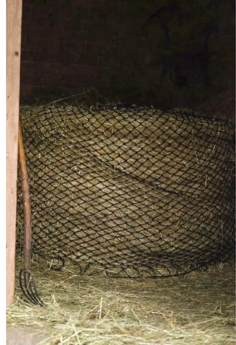 Hooinet voor Hooibaal Rond - 2,80 x 2,80 m de Hippo-Tonic en Noir – photo produit