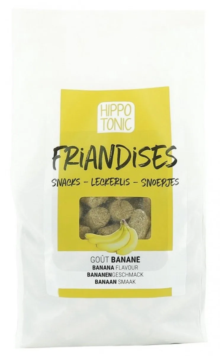 Paardensnoepjes , banaan smaak 3 KG | Beloningen paard fra Hippo-Tonic i Gennemsigtig – produktbillede