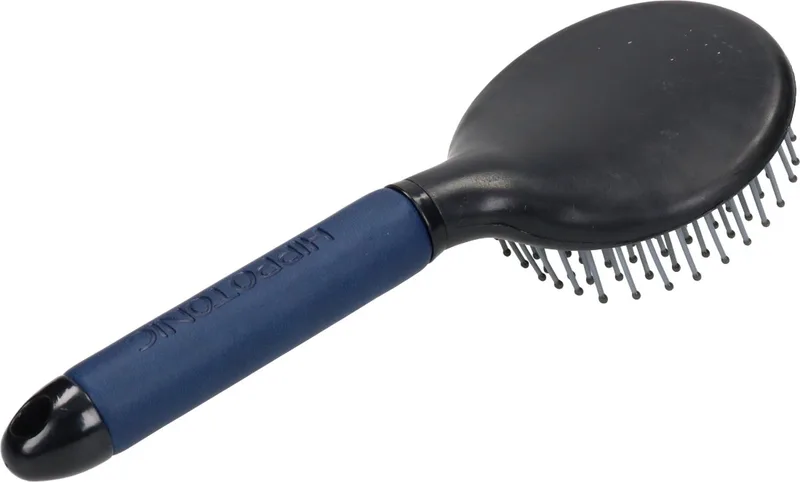 Staart- en manenborstel Soft Navy | Paardenborstel de Hippo-Tonic en Bleu foncé – photo produit