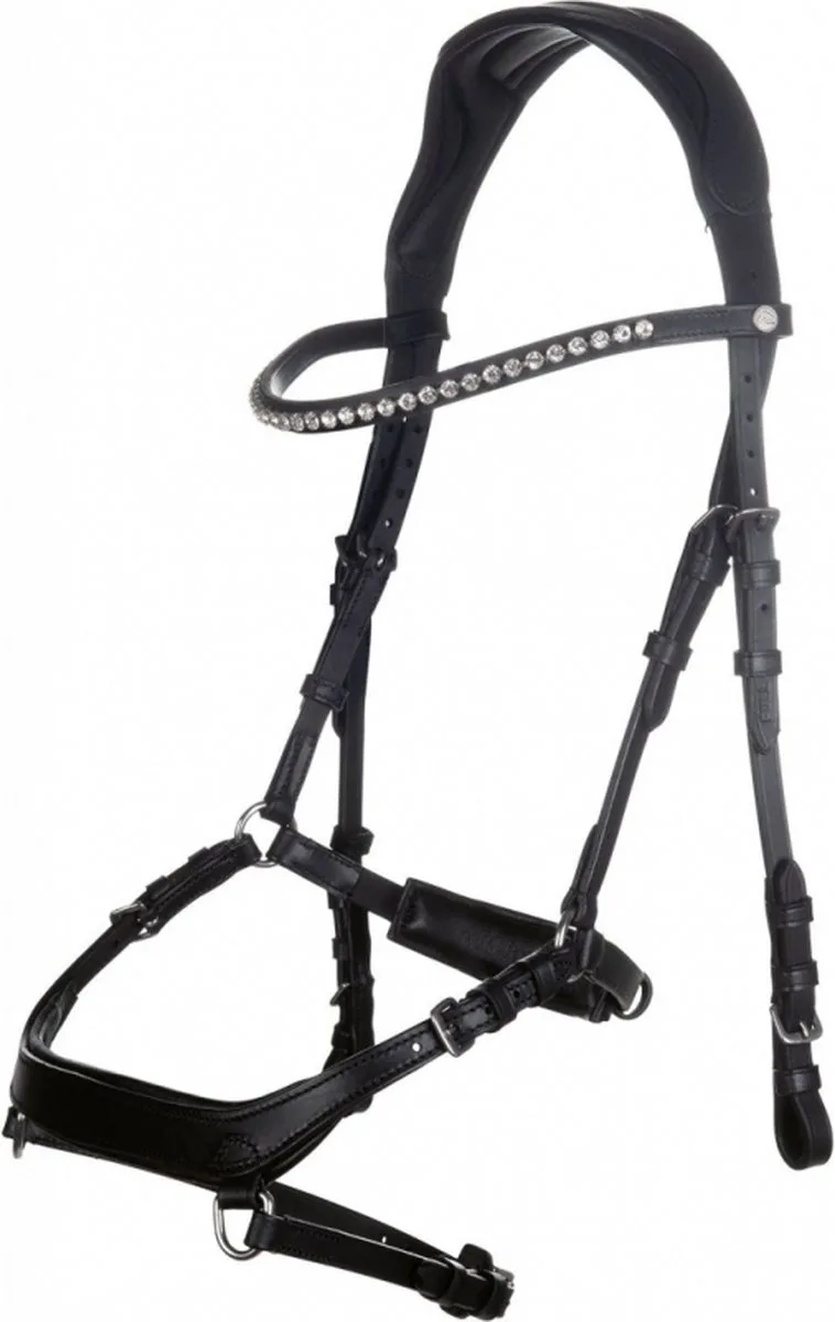 Anatomisch Hoofdstel -Pro Anatomic- maat Cob de HKM en Noir – photo produit