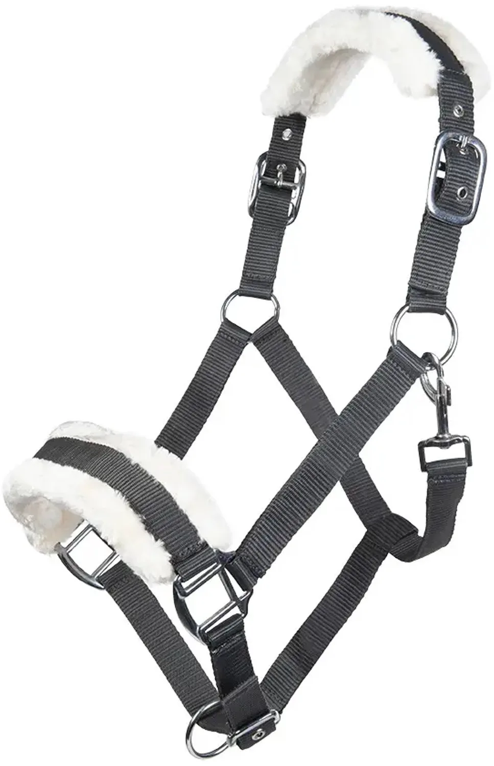 Bont halster voor paard HKM Bischofshofen van HKM in Donkergrijs – productfoto