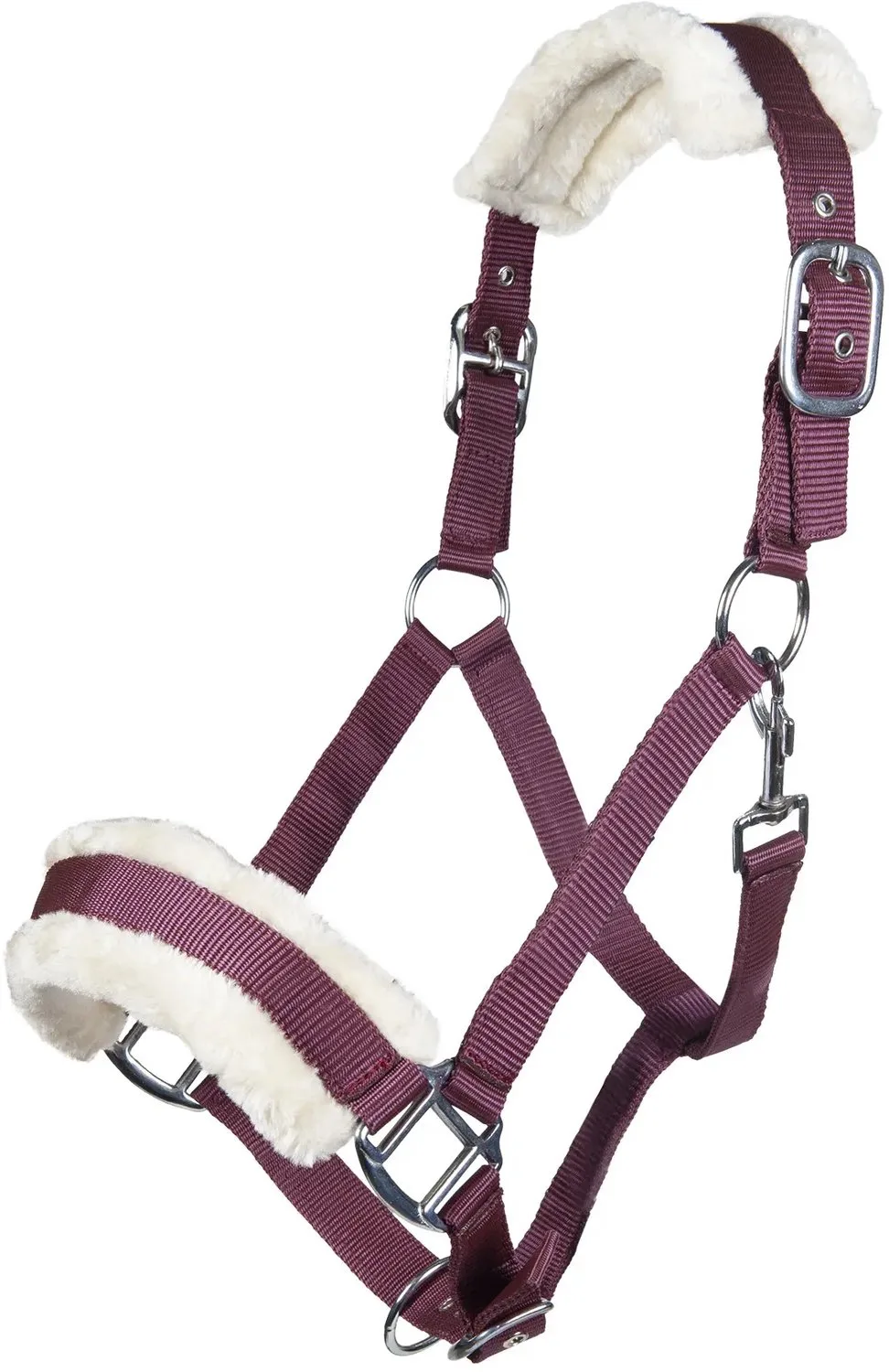 Bont halster voor paard HKM Bischofshofen van HKM in Weinrot – productfoto