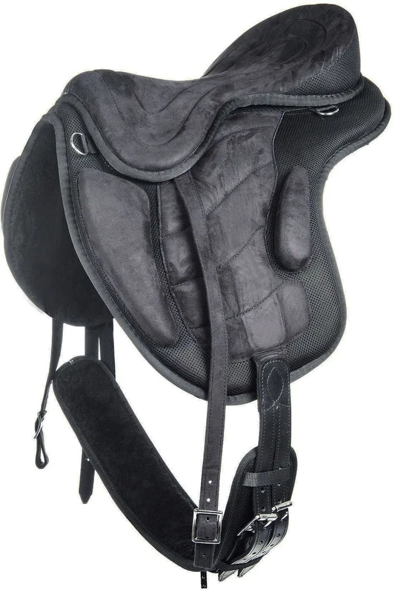 Boomloos zadel Black - 16 inch de HKM en Noir – photo produit