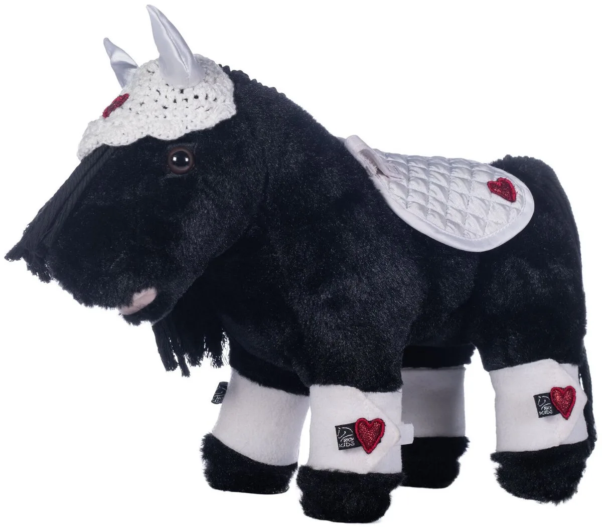 Cuddle Pony - Wedstrijdset Wit/Rood de HKM en Rouge – photo produit