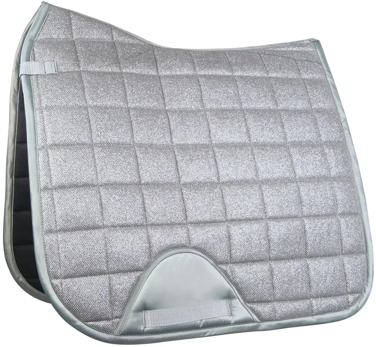 Dressuurmat voor paarden HKM Glitter Mesh van HKM in Lichtgrijs – productfoto