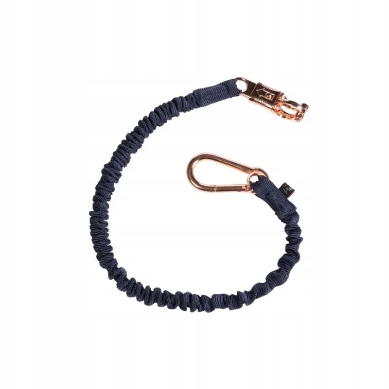Elastisch Halster Touw Roségoud/Marineblauw 90 cm by HKM in Marineblauw – product photo