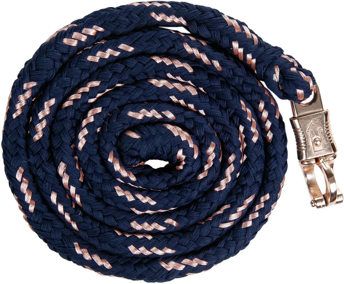 Fietskoord met antipaniek karabijnhaak HKM Rosegold från HKM i Marine – produktbild