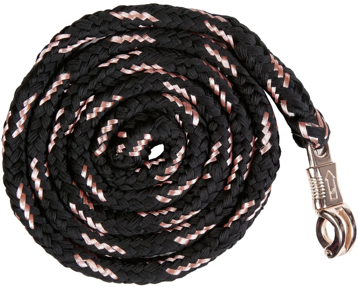 Fietskoord met antipaniek karabijnhaak HKM Rosegold von HKM in Schwarz – Produktfoto