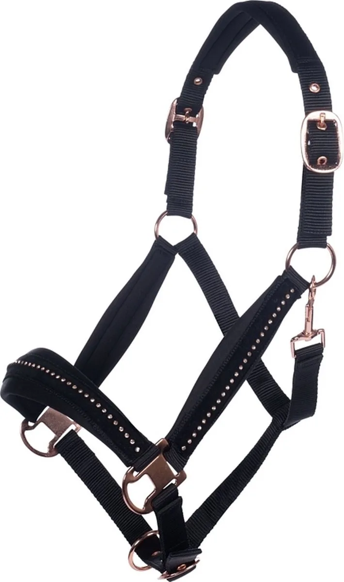 Halster Berry Rosegold - maat Pony by HKM in Black, Rosegold – product photo