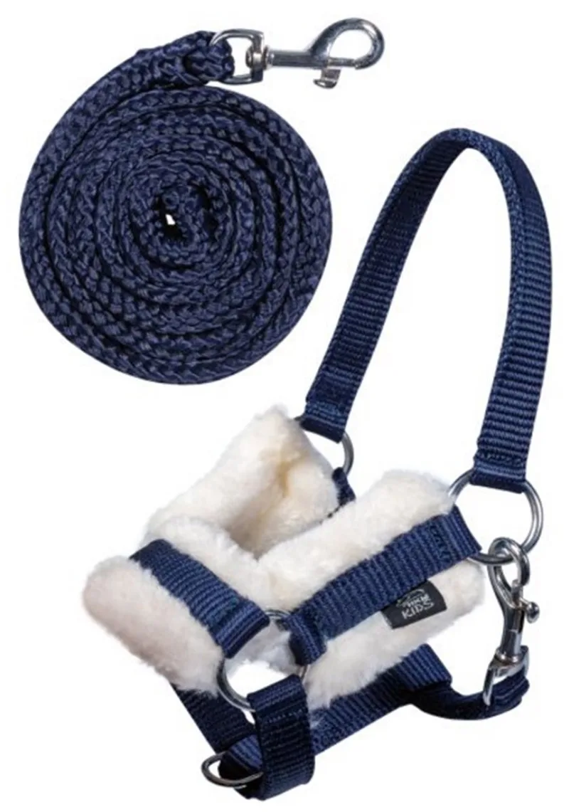 Halster en Halstertouw voor Stokpaard - Hobby Horseing - Navy von HKM in Donkerblauw-donkerblauw – Produktfoto