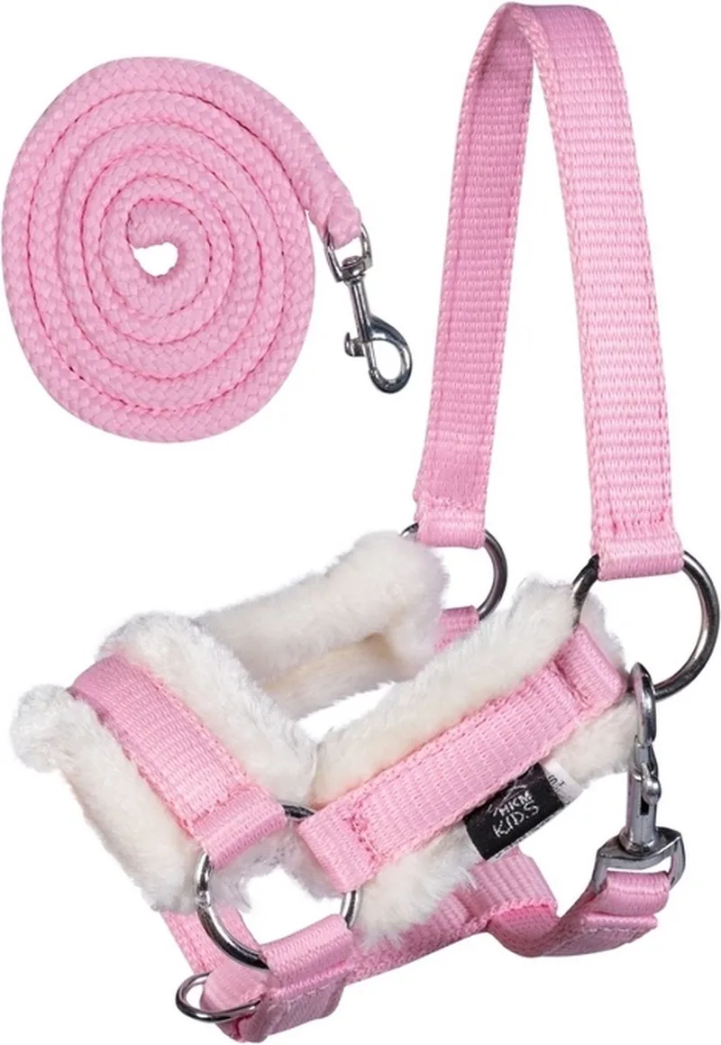Halster en Halstertouw voor Stokpaard - Hobby Horseing - Roze von HKM in Rosa – Produktfoto