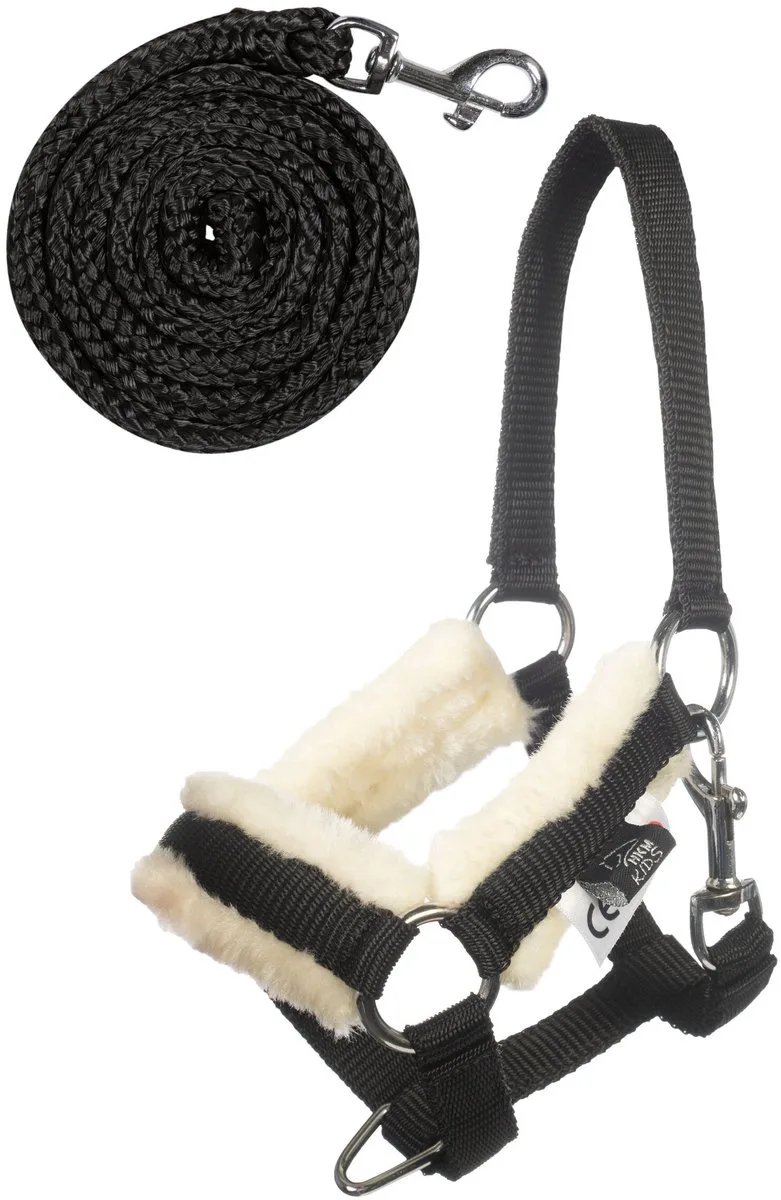 Halster en Halstertouw voor Stokpaard - Hobby Horseing by HKM in Black – product photo