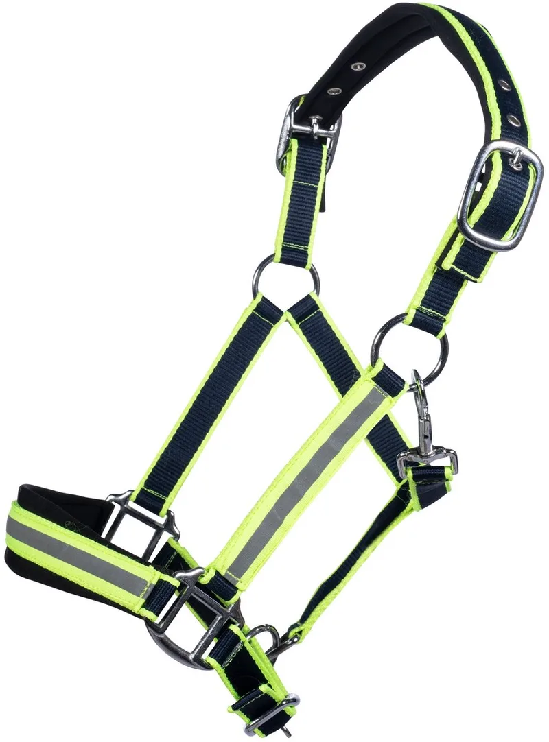 Halster Reflective von HKM in Neongeel – Produktfoto