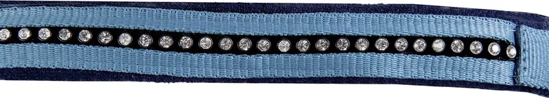 Halster + touw -Crystal- zacht onderlegd Full by HKM in Petrol, Dark blue – product photo