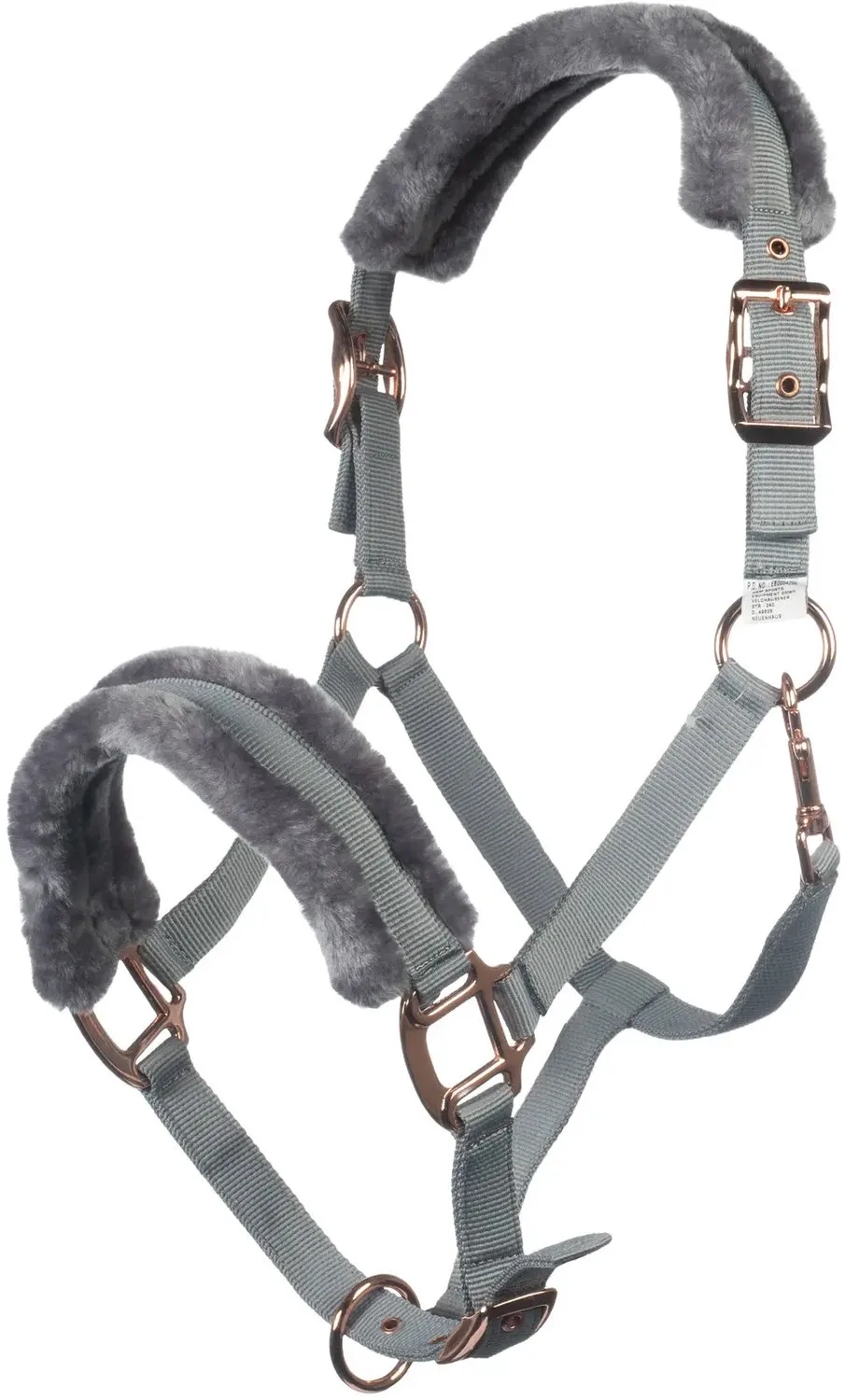 Halster voor paarden HKM Rosegold Glamour från HKM i Grå – produktbild