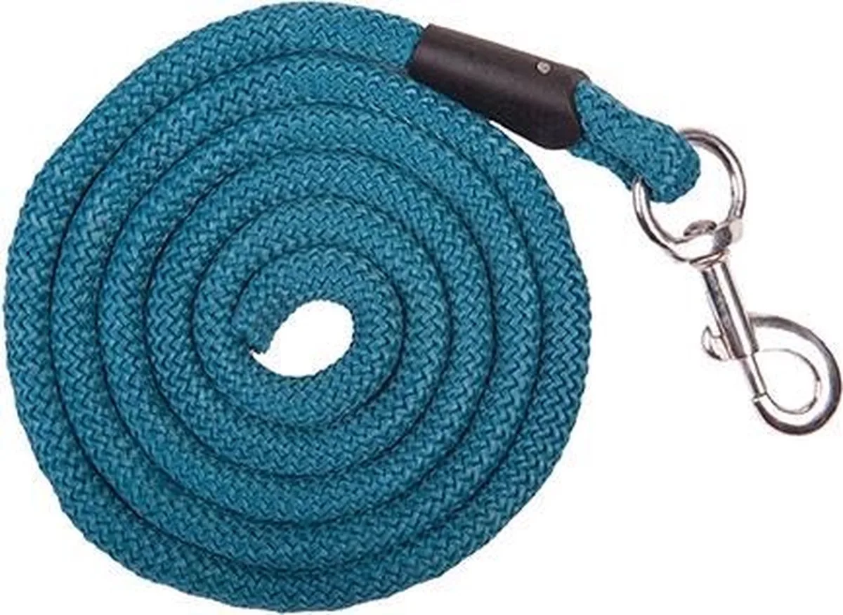 Halstertouw -Aken- met karabijnhaak van HKM in Blauw – productfoto