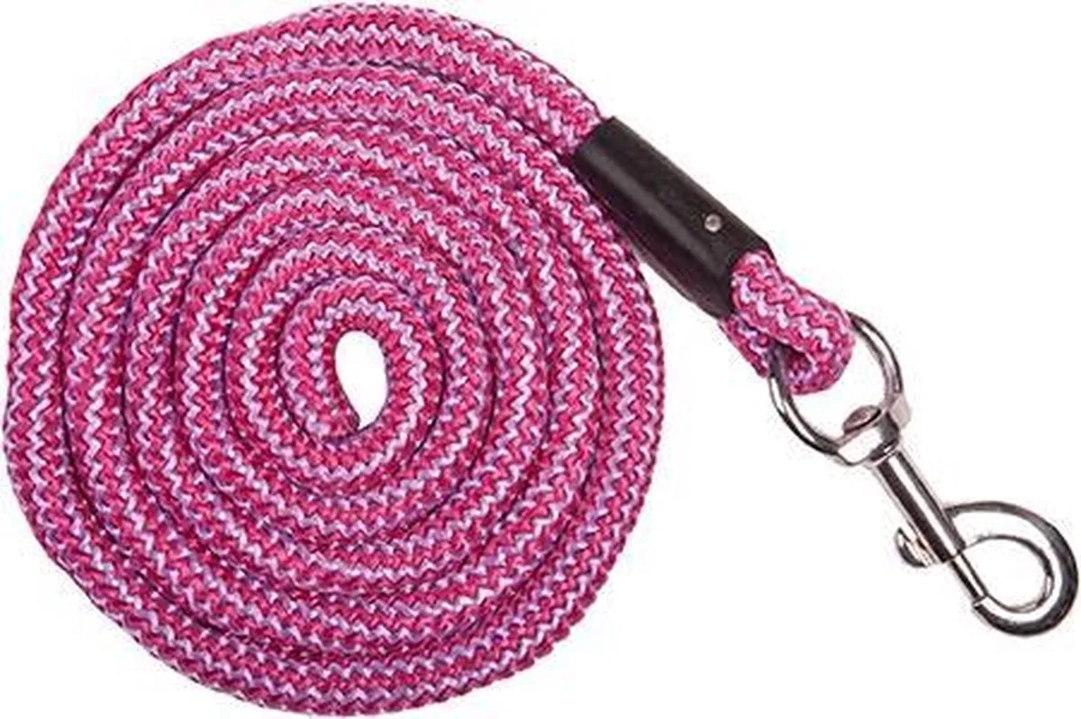 Halstertouw -Aken- met karabijnhaak pink/violet 180 cm by HKM in Pink – product photo