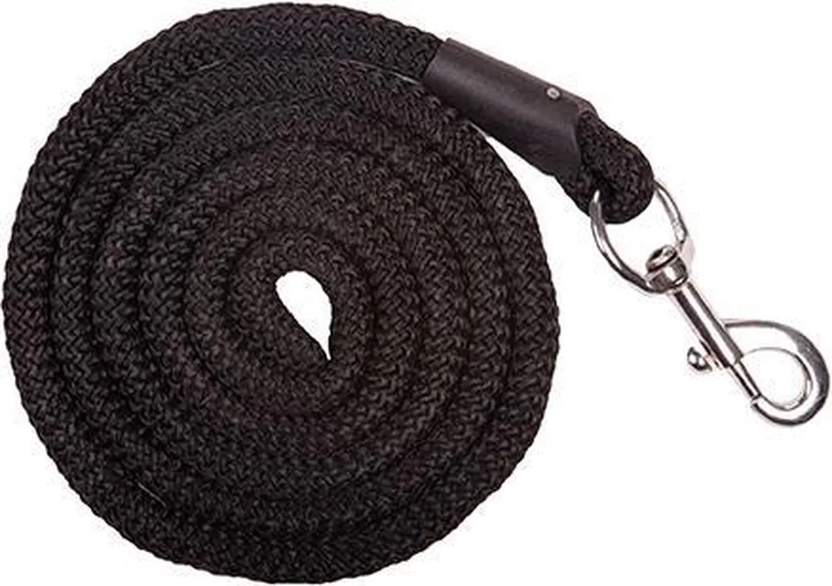 Halstertouw -Aken- met karabijnhaak by HKM in Black – product photo