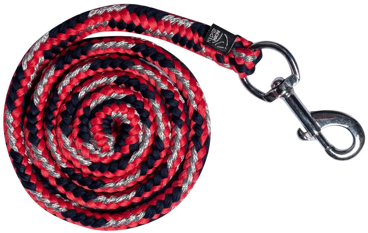 Halstertouw Aymee met karabijnhaak van HKM in Rood – productfoto
