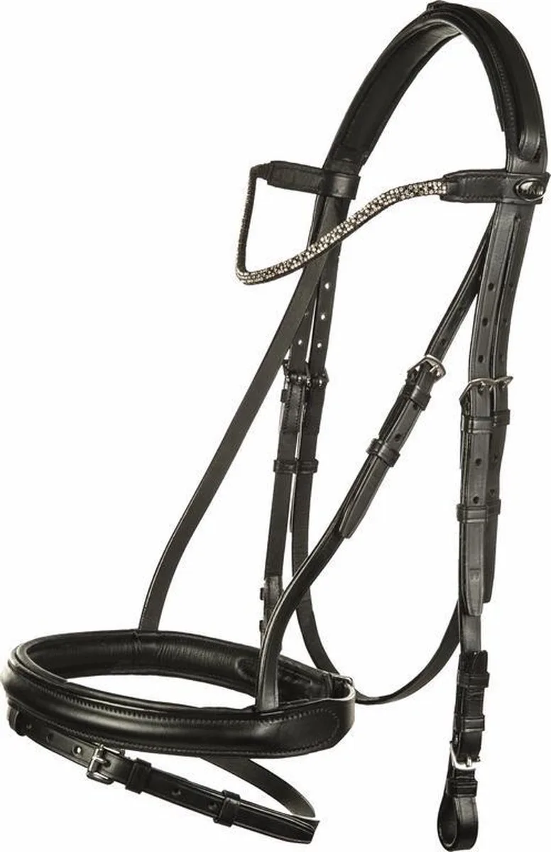 Hoofdstel -Saphira by HKM in Black – product photo