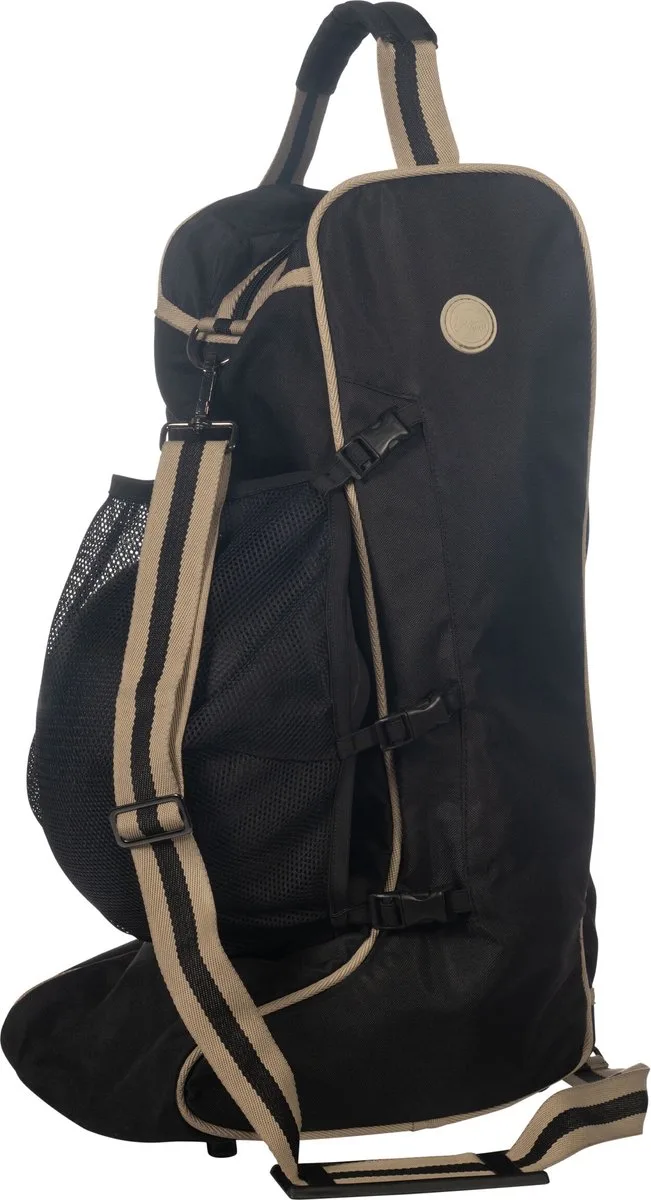 Laarzentas met helmnet de HKM en Noir, Beige – photo produit