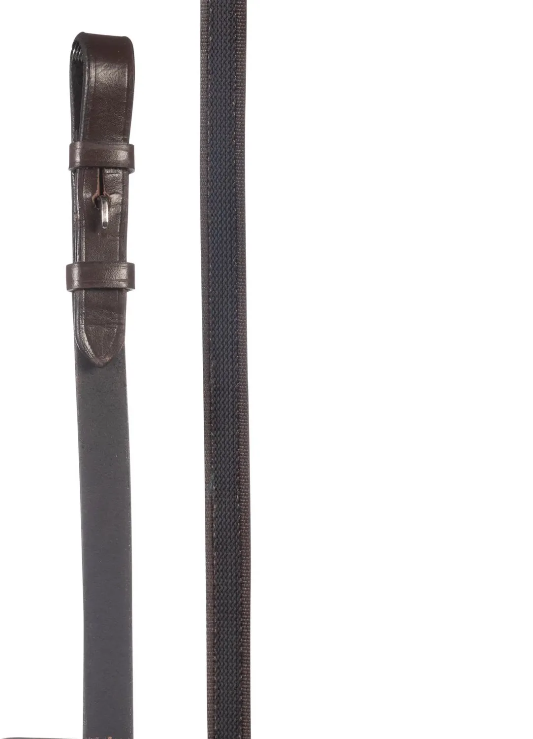 Leren teugels voor paard met rubber coating HKM Sophie by HKM in Brown – product photo