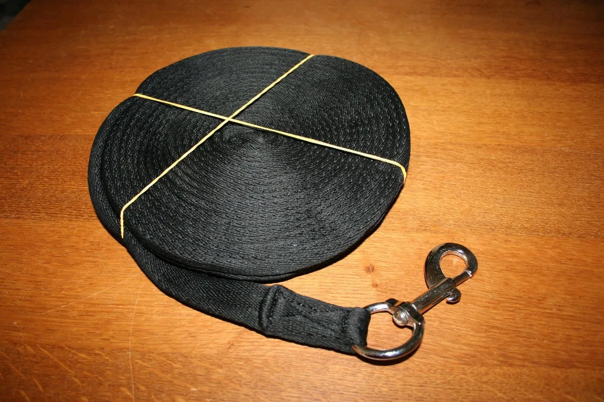 longeerlijn 8 meter de HKM en Noir – photo produit