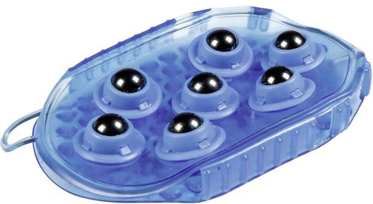 Magnetische Massageborstel - 15 cm van HKM in Blauw – productfoto
