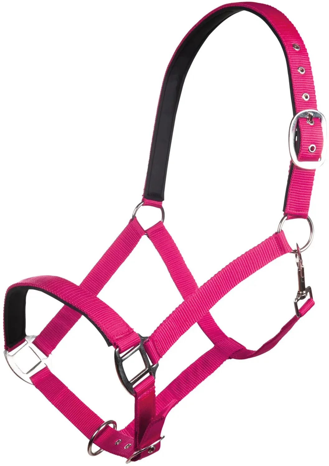 Nylon halster voor paard met zachte voering HKM Charming fra HKM i Lyserød – produktbillede