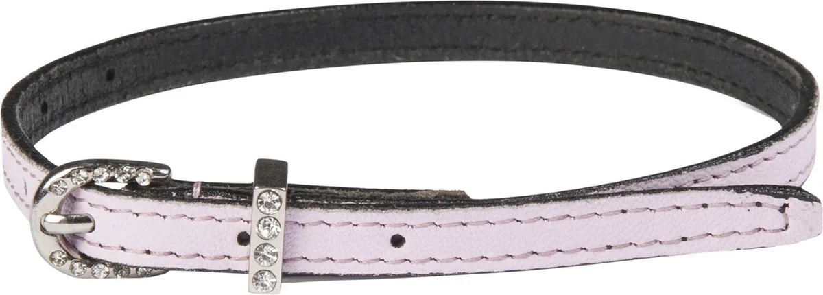 Sporenriem -Colour met strass steentjes de HKM en Rose – photo produit